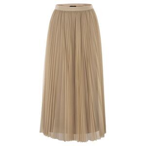 Fabiana Filippi Women Wide Pleated Tulle Skirt With Knitted Belt